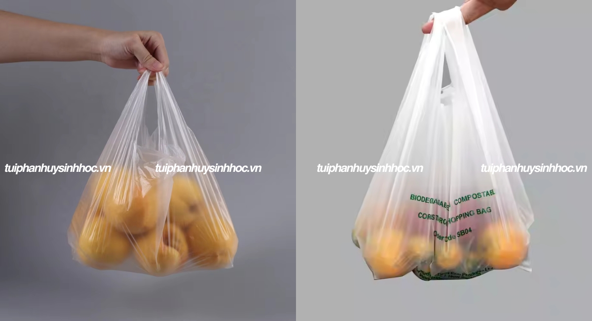 Túi cuộn đựng thực phẩm có quai tự hủy