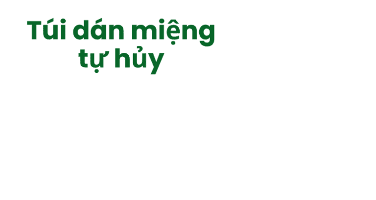 Túi dán miệng tự hủy overlay