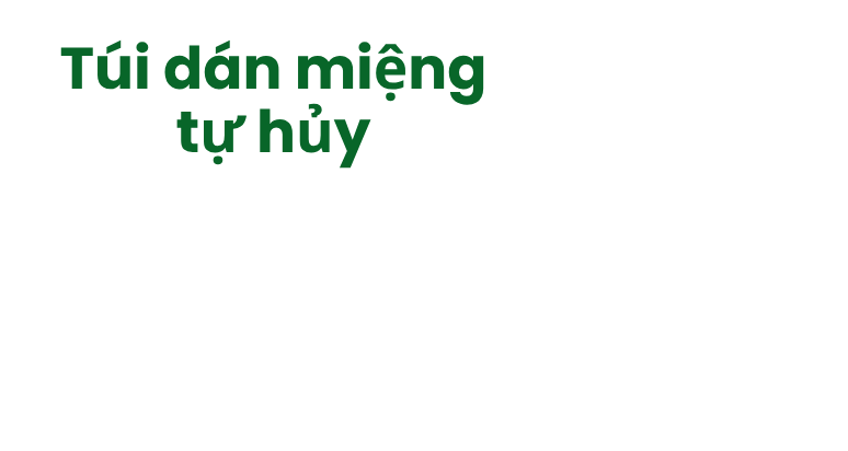 Túi dán miệng tự hủy - Ảnh hiệu ứng