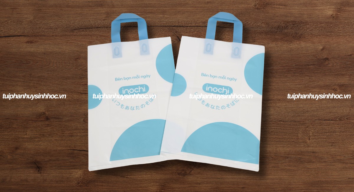 Túi ép quai in logo tự hủy