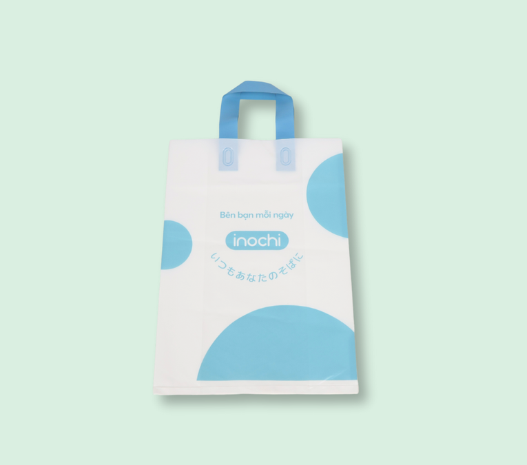Túi ép quai in logo tự hủy