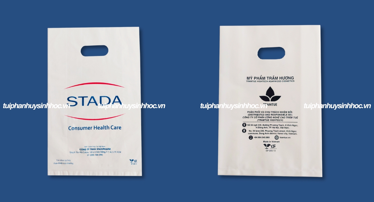 Túi hột xoài tự hủy in logo