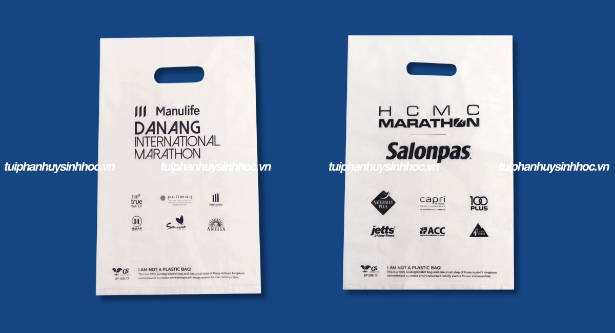 Túi hột xoài tự hủy in logo