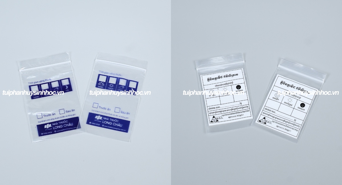 Túi zipper đựng thuốc tự hủy