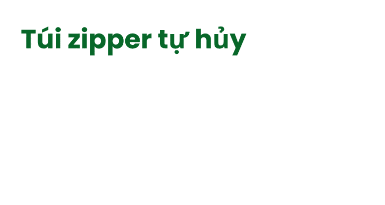 Túi zip tự hủy - Ảnh hiệu ứng