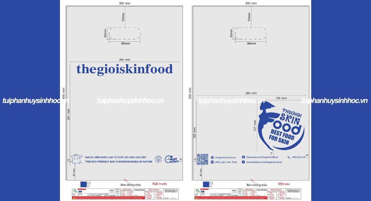 Túi hột xoài tự hủy thế giới skinfood