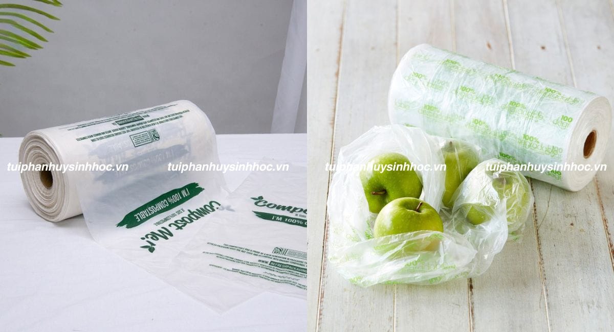 Màu sắc túi đựng thực phẩm tự hủy