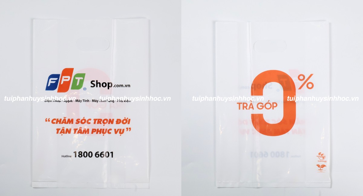 Mẫu túi hột xoài tự hủy sử dụng trong bán lẻ