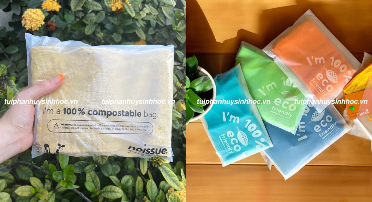 Túi dán miệng đựng quần áo tự hủy