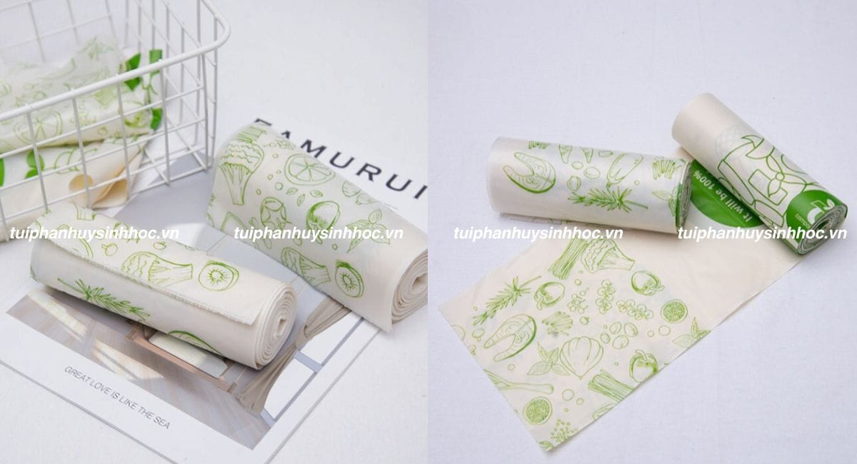 Túi đựng thực phẩm tự hủy dạng cuốn xé