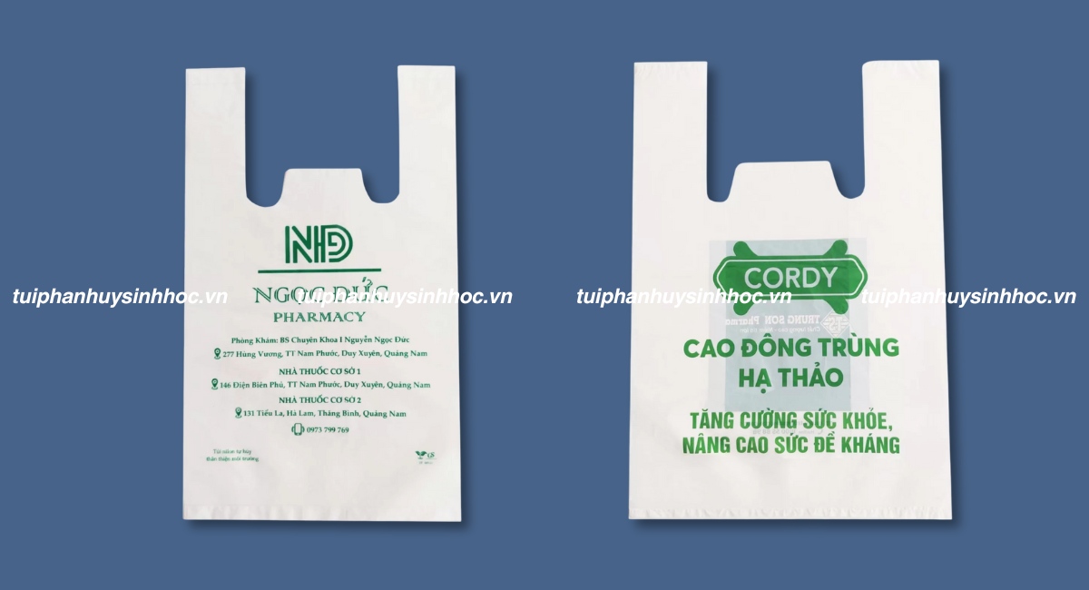 Túi xốp tự hủy dùng cho nhà thuốc y tế
