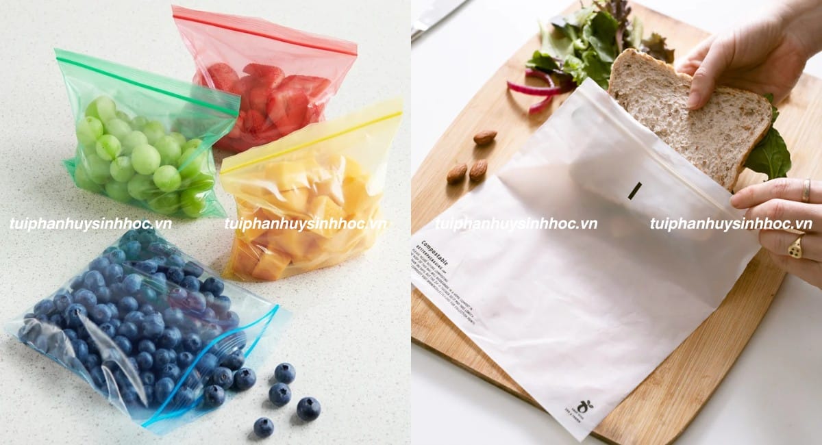 Túi zip tự hủy đựng thực phẩm