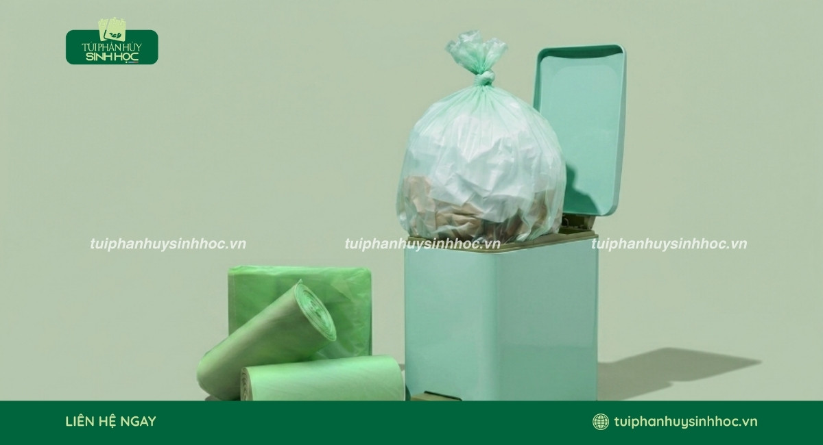 Mẫu túi đựng rác tinh bột chất lượng tốt