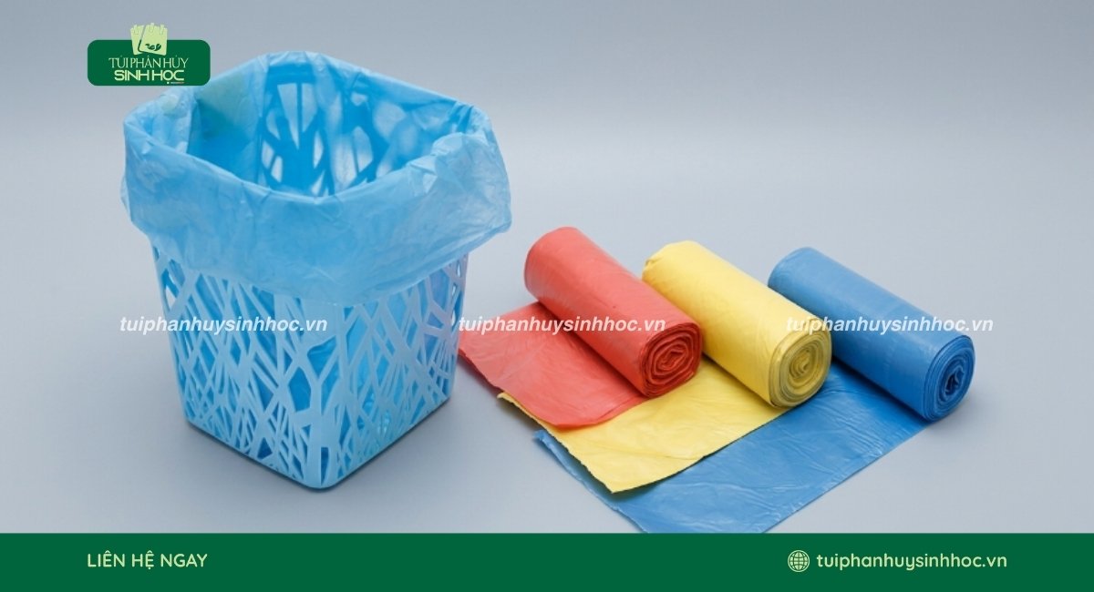 Mẫu túi đựng rác tinh bột sản xuất số lượng lớn