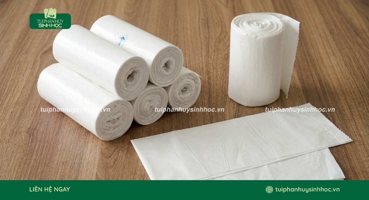 Túi đựng rác tinh bột dạng cuộn