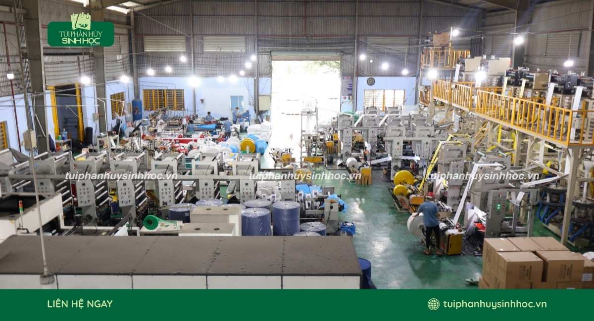 Xưởng làm túi đựng rác tinh bột uy tín Túi Phân Hủy Sinh Học