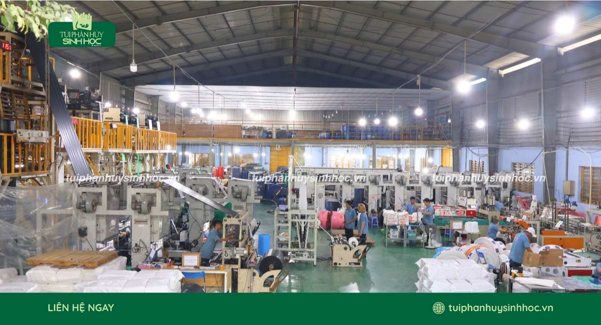 Xưởng sản xuất túi ươm cây tinh bột uy tính Túi Phân Hủy Sinh Học