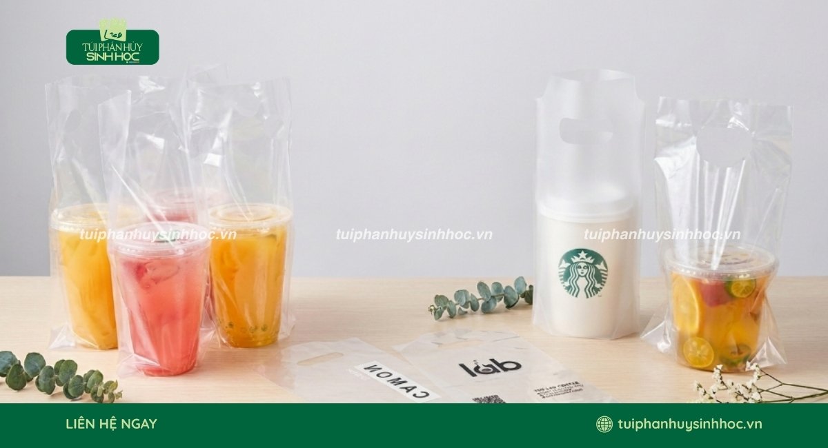 Mẫu túi đựng ly tự hủy ôm sát thân ly