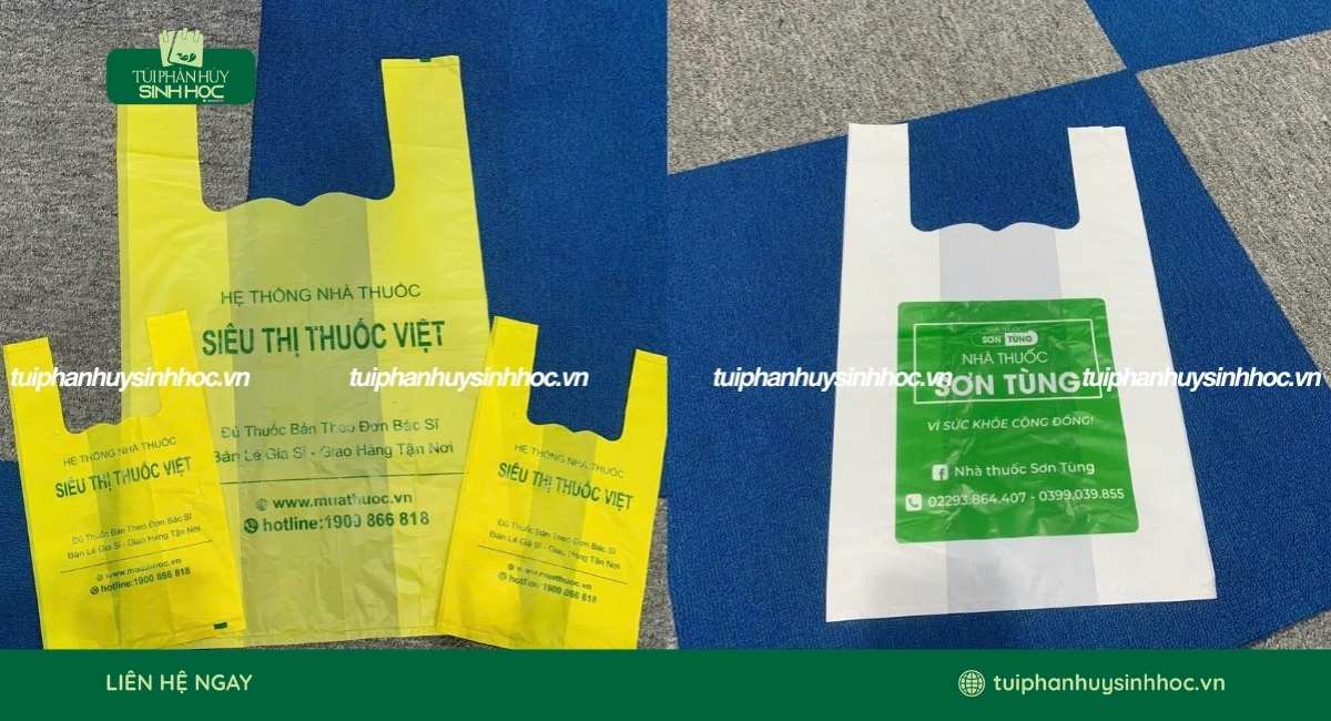 Mẫu túi xốp tự hủy bền đẹp