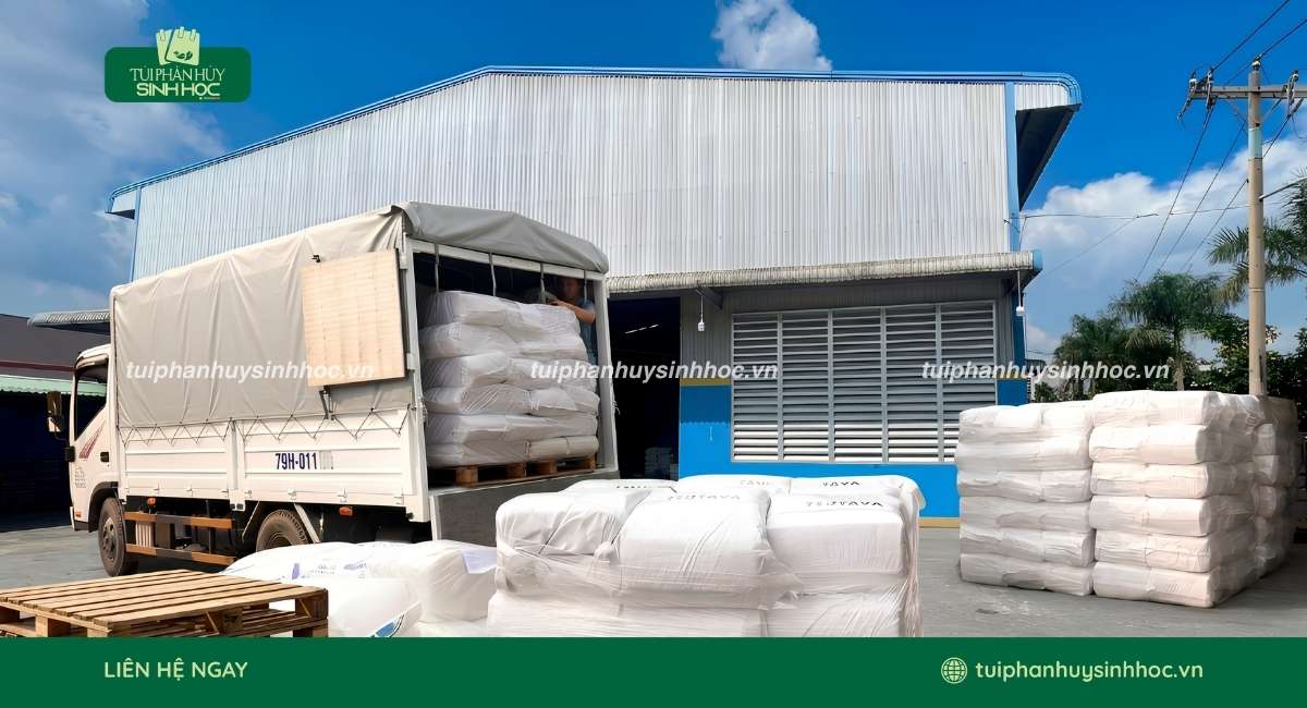 Bốc xếp hàng hóa để giao hàng đến hệ thống đại lý toàn quốc