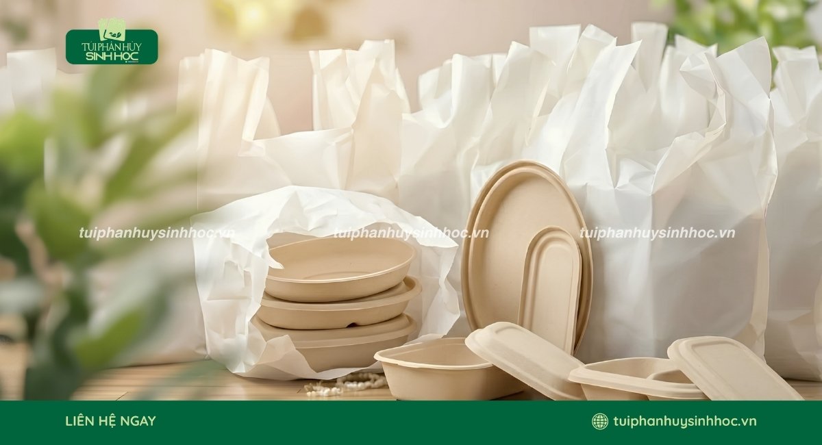 Lý hộp và khay compostable dùng một lần