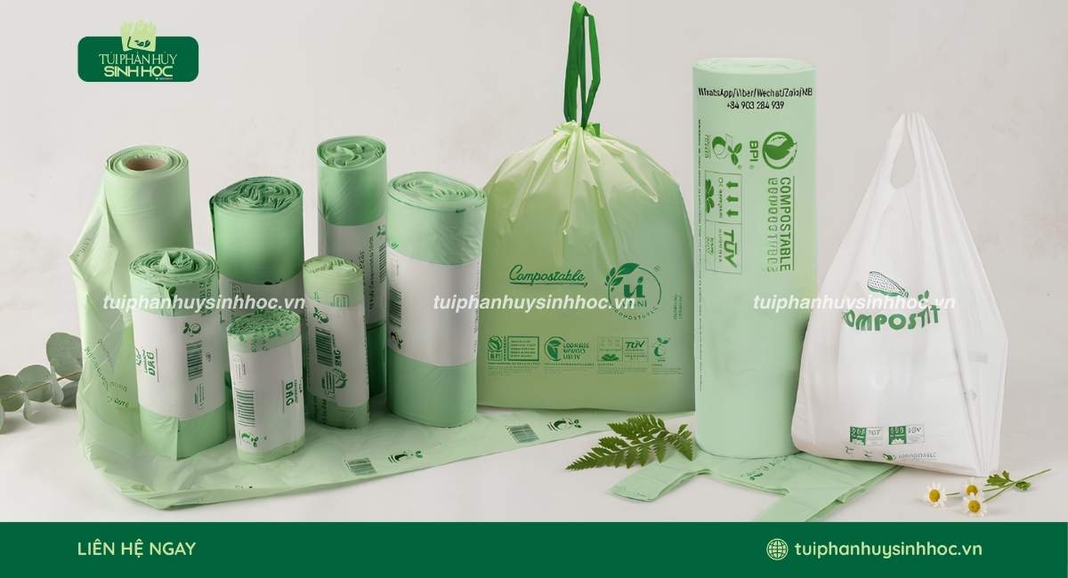 Nhãn seedling trên bao bì compostable