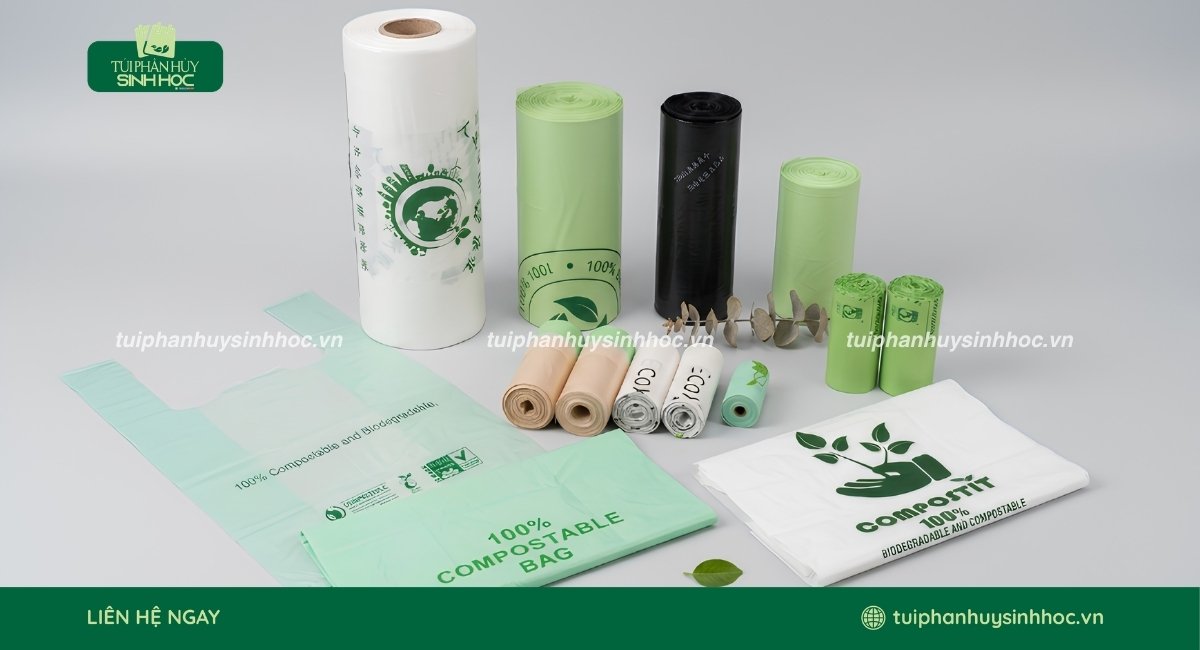 Túi phân hủy sinh học có nhãn seedling
