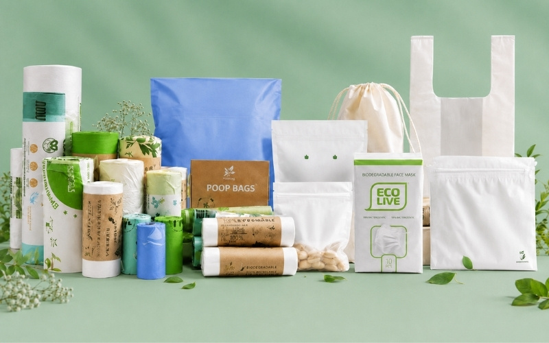 Túi phân hủy sinh học đa dạng các loại và thân thiện với môi trường