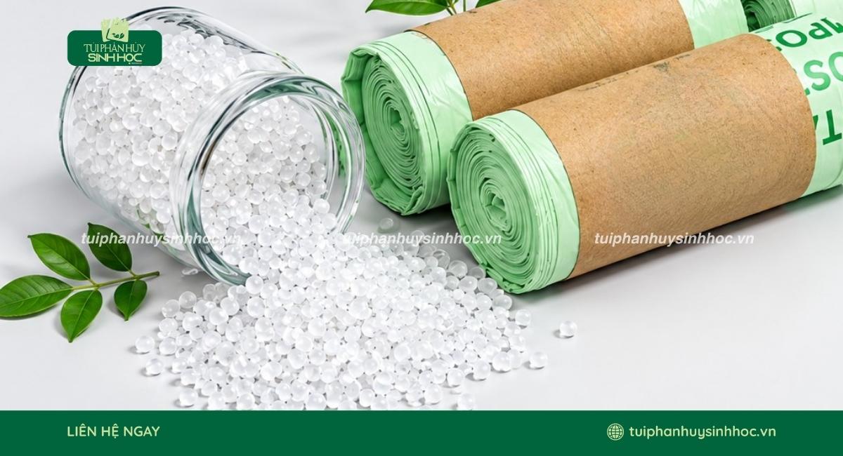 Hạt nhựa PLA dùng làm túi tự hủy sinh học