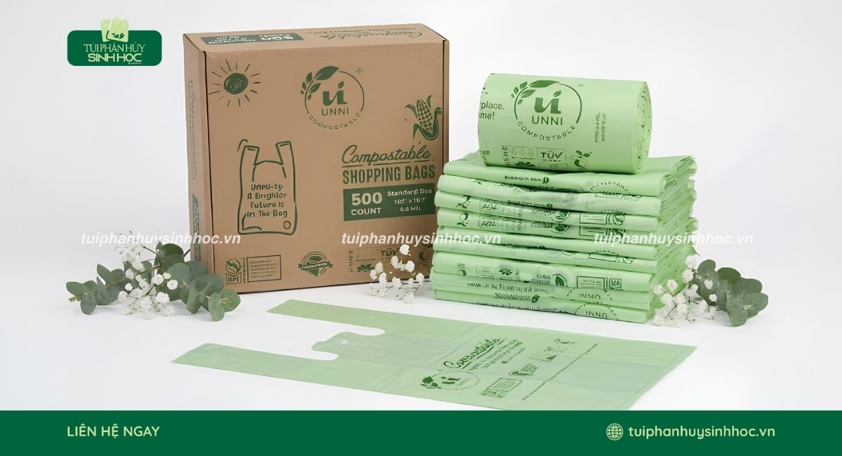 Kiểm tra chứng nhận trên sản phẩm túi tự hủy