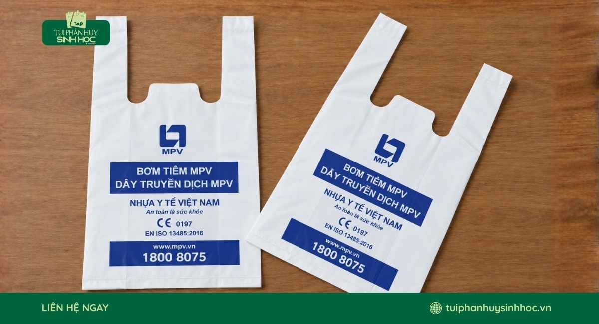 Túi 2 quai tự hủy sinh học