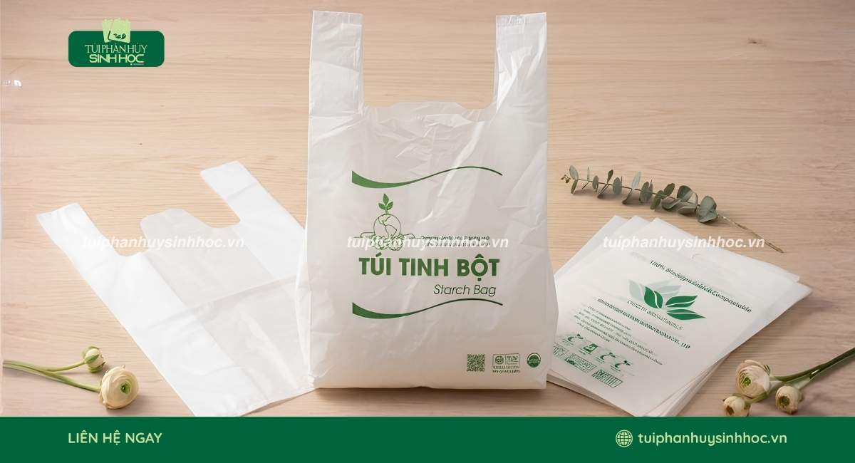 Túi tinh bột sử dụng trong đóng gói hàng hóa