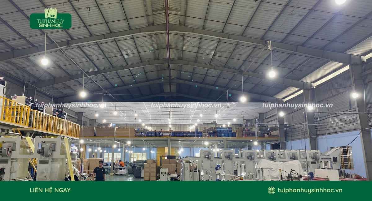 Xưởng Túi Phân Hủy Sinh Học chuyên sản xuất bao bì làm từ nhựa sinh học